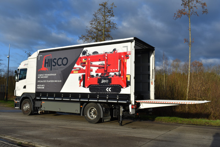 Schuifzeilopbouw Huifwagen Bachewagen Scania Hijsco Geel (6)