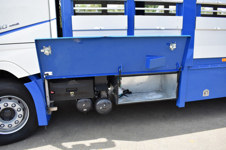 Veelaadkast Overbouwen Levend Vee Transport Livestock Volvo Delanghe Bekegem Brugge Schilderen Cabine (4)