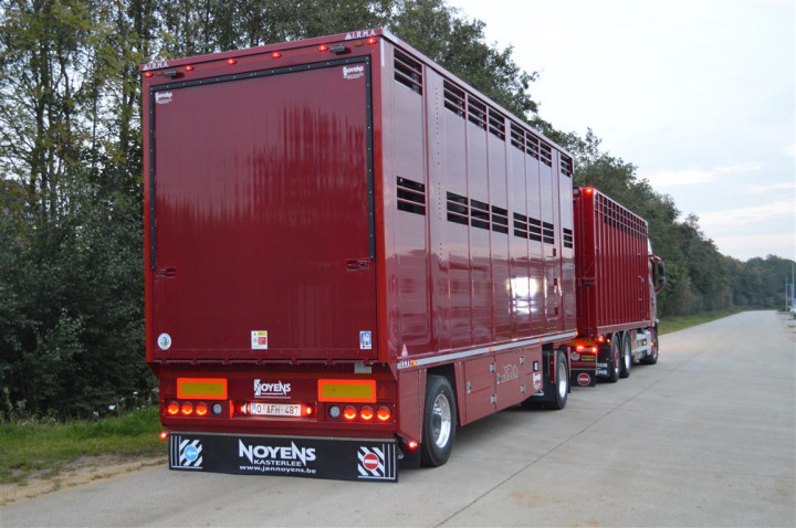 Veetransport Levend Vee Irma Aanhangwagen Livestock (7)